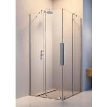   Radaway Furo KDD 120x200 szögletes zuhanykabin ajtó átlátszó üveggel, króm profilszín, balos 101051200101L