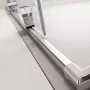 Radaway Furo KDD 120x200 szögletes zuhanykabin ajtó átlátszó üveggel, króm profilszín, balos 101051200101L
