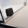 Radaway Furo Black KDD 120x200 szögletes zuhanykabin ajtó átlátszó üveggel, fekete profilszín, jobbos 101051205401R