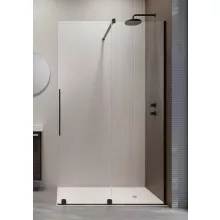   Radaway Furo Black 110 Walk-in zuhanyajtó 58,8x200 átlátszó üveg/fekete profilszín, jobbos 101065885401R