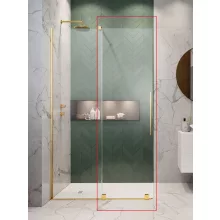   Radaway Furo Gold 120 balos Walk-in zuhanyajtó 63,8x200 cm, átlátszó üveg, arany profilszín 101066380901L