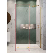  Radaway Furo Gold 160 jobbos Walk-in zuhanyajtó 83,8x200 cm, átlátszó üveg, arany profilszín 101068380901R