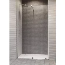   Radaway Furo DWJ 90 két elemből álló balos zuhanyajtó átlátszó üveggel 47,2x200 króm profilszín 101074720101L