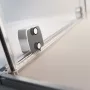Radaway Furo DWJ 90 két elemből álló balos zuhanyajtó átlátszó üveggel 47,2x200 króm profilszín 101074720101L