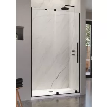   Radaway Furo Black DWJ 90 két elemből álló balos zuhanyajtó átlátszó üveggel 47,2x200 fekete profilszín 101074725401L