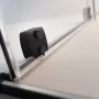 Radaway Furo Black DWJ 110 két elemből álló jobbos zuhanyajtó átlátszó üveggel 57,2x200 fekete profilszín 101075725401R