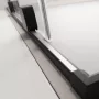 Radaway Furo Black DWJ 110 két elemből álló jobbos zuhanyajtó átlátszó üveggel 57,2x200 fekete profilszín 101075725401R