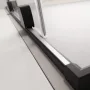 Radaway Furo Black DWJ 130 két elemből álló jobbos zuhanyajtó átlátszó üveggel 67,2x200 fekete profilszín 101076725401R