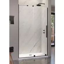   Radaway Furo Black DWJ 140 két elemből álló balos zuhanyajtó átlátszó üveggel 72,2x200 fekete profilszín 101077225401L