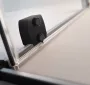 Radaway Furo DWD 130 dupla zuhanyajtó átlátszó üveggel, fekete profilszín 101083635401