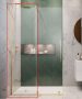 Radaway Furo Black&Gold 100 Walk-in fix zuhanyfal ajtóhoz 49,4x200 átlátszó üveg 101104940101