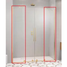   Radaway Furo DWD 160 zuhanyfal átlátszó üveggel zuhanyajtóhoz 101113920101