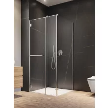   Radaway Carena KDJ szögletes zuhanykabin 120x90x195 átlátszó üveggel, balos/króm profilszín 134443-01-01NL