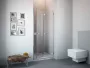 Radaway Carena DWB jobbos zuhanyajtó 80x195 átlátszó üveg EasyClean, króm profil 134512-01-01NR