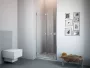 Radaway Carena DWB balos zuhanyajtó 70x195 átlátszó üveg EasyClean, króm profil 134582-01-01NL