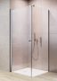 Radaway EOS KDJ I szögletes zuhanykabin 80x80 cm, átlátszó üveg, balos kivitel, króm profil 1375130101L