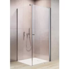   Radaway EOS KDJ I szögletes zuhanykabin 100x100 cm, átlátszó üveg, balos kivitel, króm profil 1375230101L