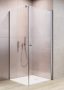 Radaway EOS KDJ I szögletes zuhanykabin 100x80 cm, átlátszó üveg, balos kivitel, króm profil 1375430101L