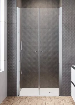 Radaway Eos DWD I univerzális zuhanyajtó 90x197 átlátszó üveg, króm profil 1377030101