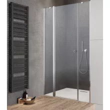   Radaway Eos DWJS II 120 B balos zuhanyajtó fix falakkal, átlátszó üveggel, króm profilszín 1379945401L