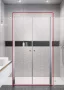 Radaway Eos DWD II átlátszó zuhanyajtó 97x195 cm, króm profilszín 137999700101