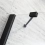 Radaway Essenza New Black DWJ 90x200 jobbos zuhanyajtó átlátszó üveg, fekete profil 13850135401R