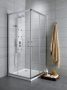 Radaway Premium Plus D zuhanykabin 100x80x190 átlátszó üveg EasyClean, króm profil 304340101N