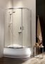 Radaway Premium Plus E zuhanykabin 100x80x170 barna üveg, króm profil 304810108N