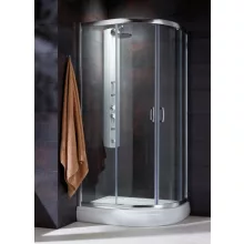   Radaway Premium Plus E zuhanykabin 100x80x190 átlátszó üveg EasyClean, króm profil 304910101N