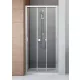 Radaway Evo DW univerzális zuhanyajtó 110x200 átlátszó üveg, króm profil 3351100101
