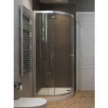  Radaway Projecta A Tolóajtós zuhanykabin 90x185 cm átlátszó üveggel, króm profilszín 34200-01-01M