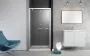 Radaway Twist DW balos zuhanyajtó 70x190 átlátszó üveg EasyClean bevonattal, króm profil 38200001