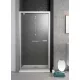 Radaway Twist DW balos zuhanyajtó 80x190 átlátszó üveg EasyClean bevonattal, króm profil 38200101