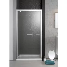   Radaway Twist DW balos zuhanyajtó 90x190 átlátszó üveg EasyClean bevonattal, króm profil 382002-01