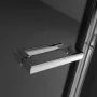 Radaway Twist DW balos zuhanyajtó 90x190 átlátszó üveg EasyClean bevonattal, króm profil 382002-01