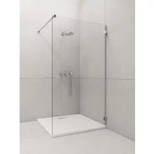   Radaway Euphoria Walk-in V zuhanyfal 80x200 cm, átlátszó üveg, króm profilszín 3831100101