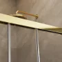 Radaway Idea Gold DWJ 100 B zuhanyajtó, átlátszó üveggel, arany profilszín, balos 387014-09-01L