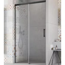  Radaway Idea Black DWJ 100 B zuhany tolóajtó, fekete profilszín, balos 387014-54-01L