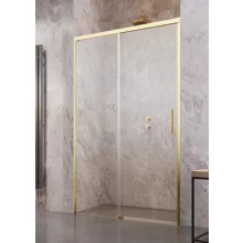   Radaway Idea Gold DWJ 120 B zuhanyajtó, átlátszó üveggel, arany profilszín, balos 387016-09-01L