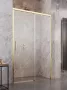 Radaway Idea Gold DWJ 120 J zuhanyajtó, átlátszó üveggel, arany profilszín, jobbos 387016-09-01R