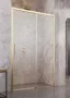 Radaway Idea Gold DWJ 120 J zuhanyajtó, átlátszó üveggel, arany profilszín, jobbos 387016-09-01R