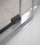 RADAWAY Idea Black KDJ 100 B zuhanykabin ajtó, átlátszó üveggel, fekete profilszín, balos 387040-54-01L