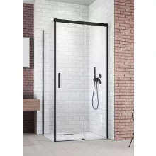   RADAWAY Idea Black KDJ 120 J zuhanykabin ajtó, átlátszó üveggel, fekete profilszín, jobbos 387042-54-01R