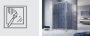 RADAWAY Idea KDJ 140 B zuhanykabin ajtó, átlátszó üveggel, króm profilszín, balos 387044-01-01L