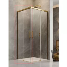   Radaway Idea Gold KDD balos zuhanyajtó 90x200 cm átlátszó üveg, arany profilszín 3870600901L