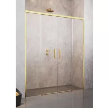   Radaway Idea Gold DWD 150 zuhanyajtó, átlátszó üveggel, arany profilszín 387125-09-01