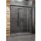 Radaway Idea Black DWD 180 zuhanyajtó, átlátszó üveggel, fekete profilszín 387128-54-01