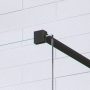 Radaway Modo X I Black Walk-in zuhanyfal 120x200 átlátszó üveggel 10 mm, fekete profil 3883245401