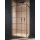 Radaway Modo New Black II Factory Walk-in zuhanyfal 50x200 cm, átlátszó üveg, fekete profil 389054-54-55