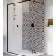 Radaway Modo New Black II Frame Walk-in zuhanyfal 80 cm, átlátszó üveg, fekete profilszín 3890845456